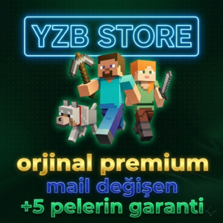 Minecraft Premium +5 Pelerin Garantili Mail Değişen Hesap